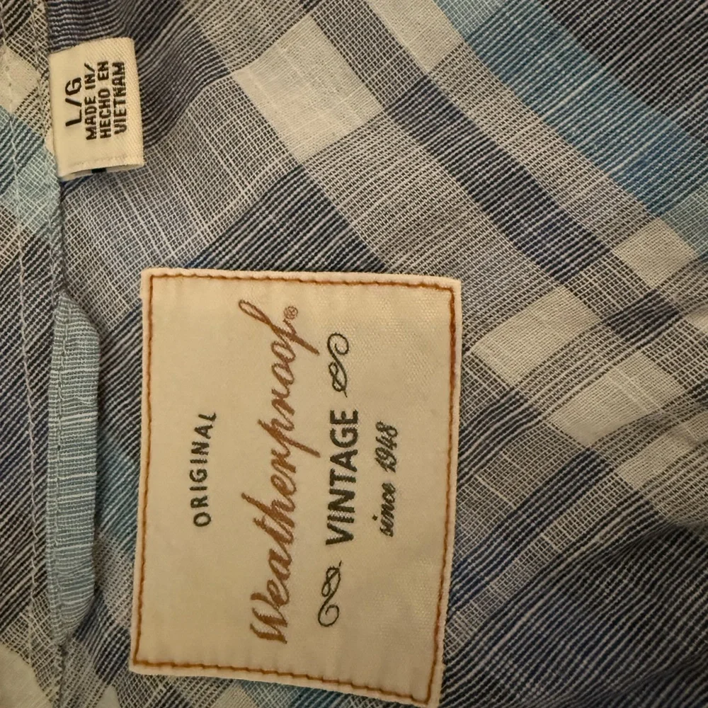 Men’s Original Weatherproof Vintage button‎ down shirt size L